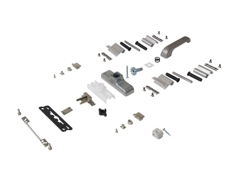 Комплект поворотный E-line тип 5, ручка Euro, неокрашенный, 01211005010TB. Рис. 2