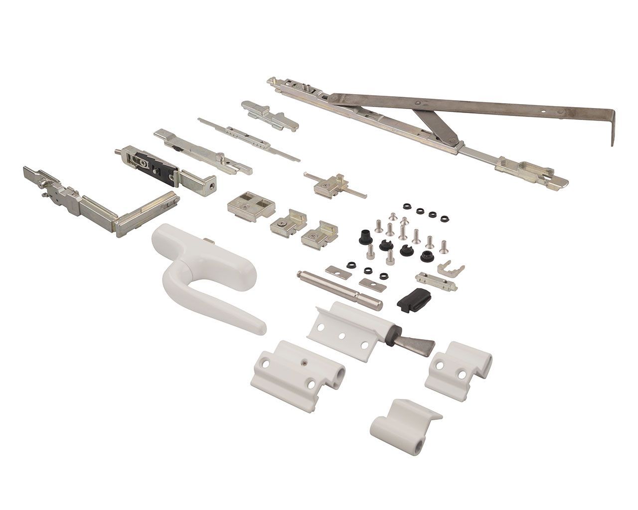 Комплект поворотно-откидного окна, 535-1200 мм, Проведал,  с ручкой STB1100, белый RAL9016. Рис. 2