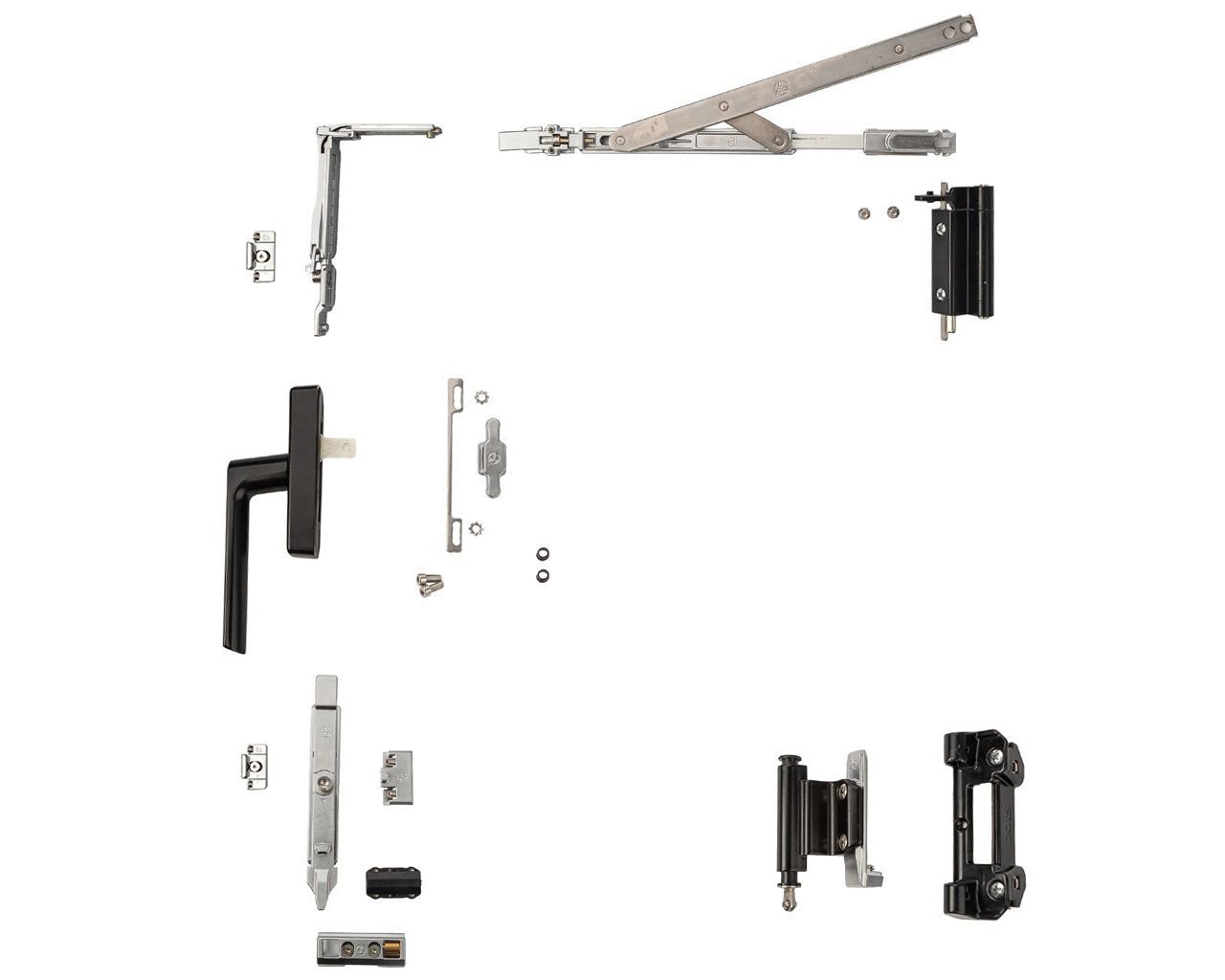 Комплект поворотно-откидной, Европаз V.01, V.02, 495-935, черный. Рис. 1