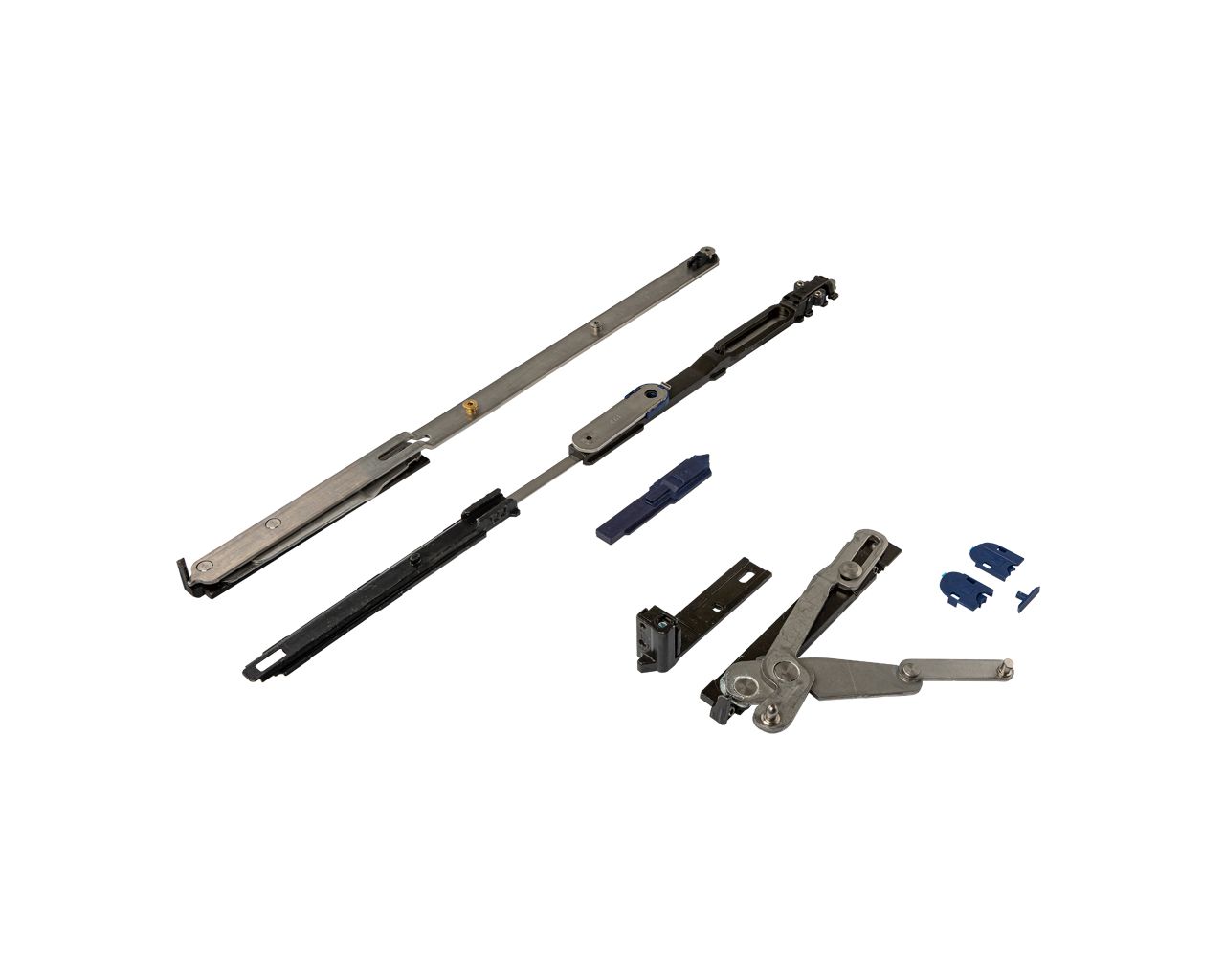 Комплект поворотно-откидной со скрытыми петлями 671-1700 мм, V.01, левый, (2 пакета). Рис. 1