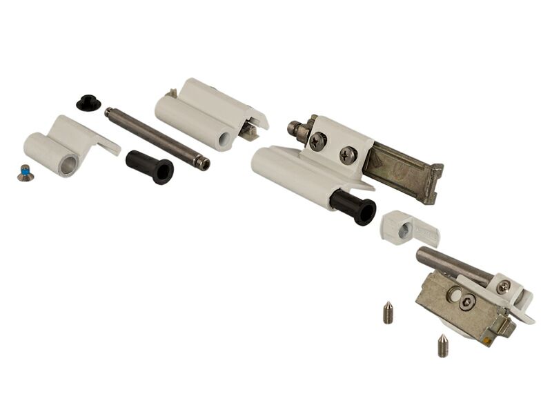 Комплект петель поворотно-откидных Giesse FUTURA Classic, Европаз (2 штуки), белый RAL9010, 04739410. Рис. 1