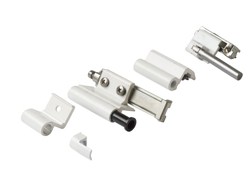 Комплект петель поворотно-откидных Giesse FUTURA Classic, Европаз (2 штуки), белый RAL9010, 04739410. Рис. 2 Комплект петель поворотно-откидных Giesse FUTURA Classic, Европаз (2 штуки), белый RAL9010, 04739410. Рис. 2