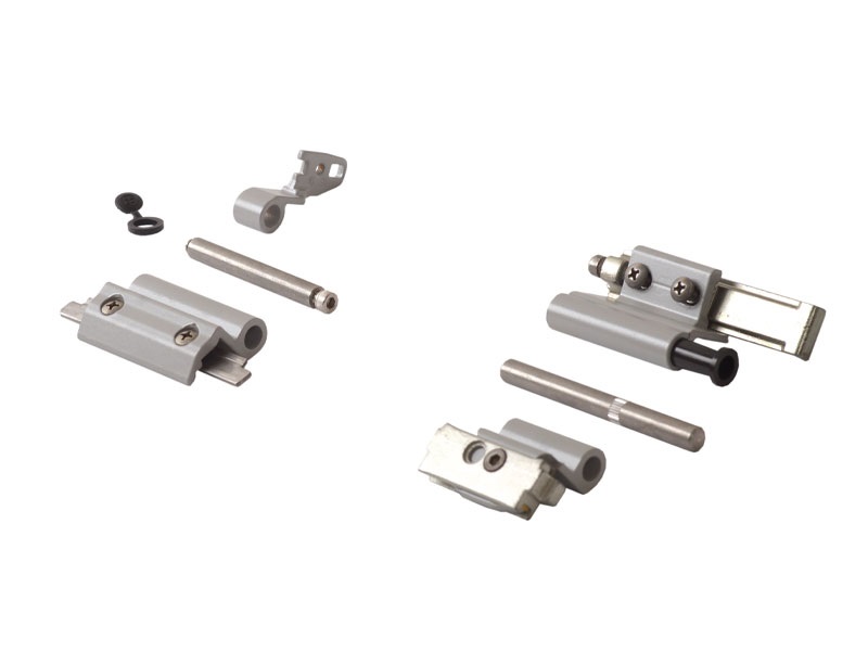 Комплект поворотно-откидных петель E-line, Европаз, 2 штуки, серебро RAL9006, 04779970000TB. Рис. 1