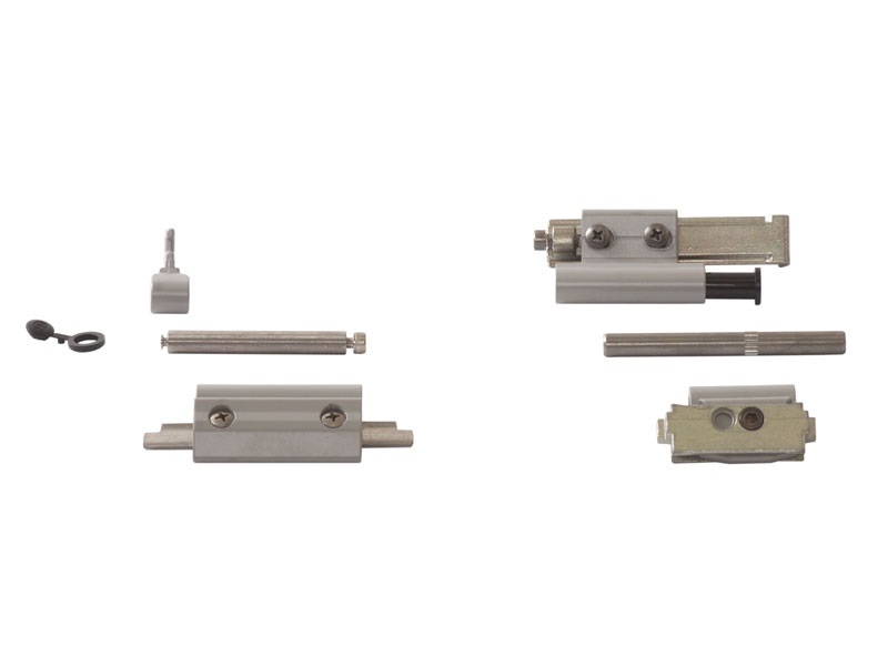 Комплект поворотно-откидных петель E-line, Европаз, 2 штуки, серебро RAL9006, 04779970000TB. Рис. 2