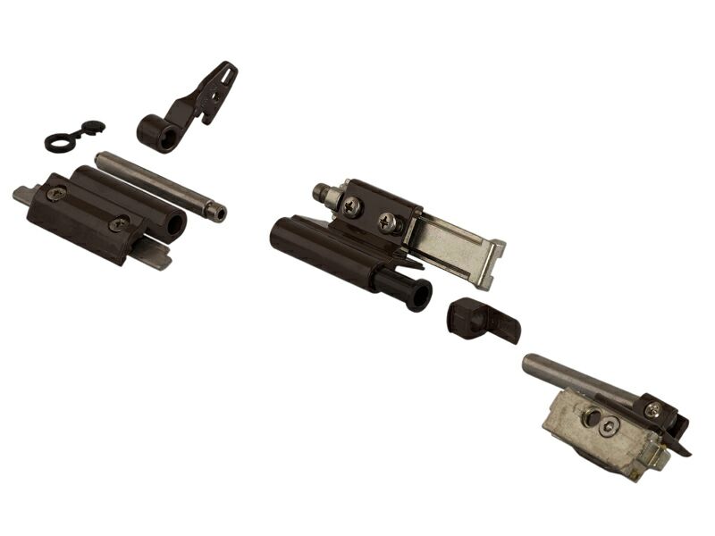 Комплект поворотно-откидных петель FUTURA 3D, 130 кг, европаз,  2 штуки, коричневый RAL8019, 04711640. Рис. 1