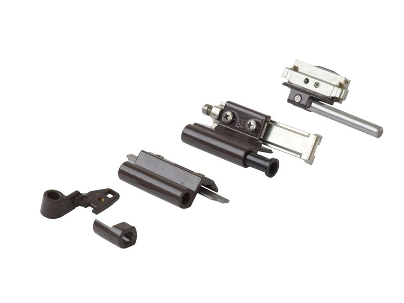 Комплект поворотно-откидных петель FUTURA 3D, 130 кг, европаз,  2 штуки, коричневый RAL8019, 04711640. Рис. 3