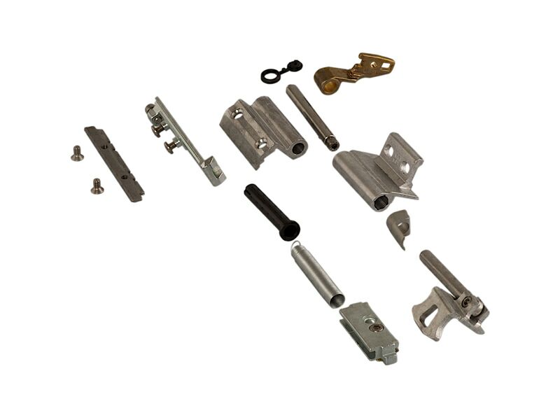 Комплект поворотно-откидных петель FUTURA 3D, 130 кг, европаз,  2 штуки, неокрашенный, 04711005