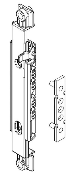 Комплект приемный поворотно-откидной под ручку NP Ultra, Европаз, 03950000. Рис. 2 Комплект приемный поворотно-откидной под ручку NP Ultra, Европаз, 03950000. Рис. 2