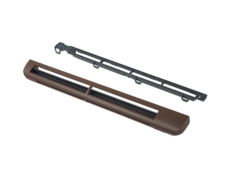 Комплект: приточное гигрорегулируемое устройство EMM2, козырек ASAM, 5-35 м3/ч, EHM1280 RU, RAL 8017 (тик). Рис. 2