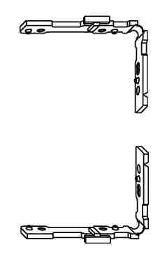 Комплект рамных деталей V-V AX30 A1900 REHAU (левая + правая). Рис. 1 Комплект рамных деталей V-V AX30 A1900 REHAU (левая + правая). Рис. 1