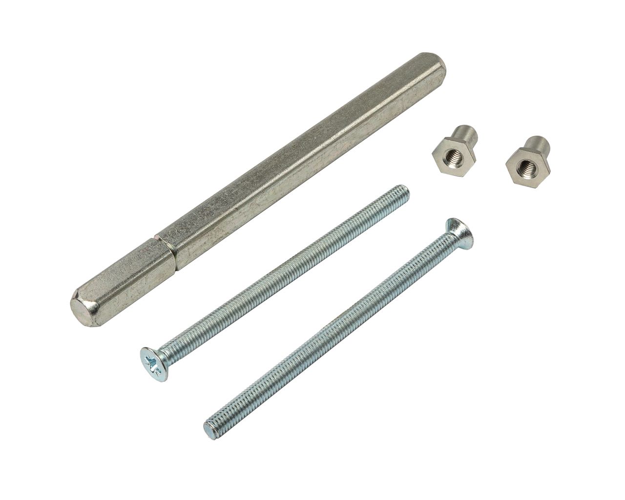 Комплект саморезов и четырехгранных штифтов для HS ручки, внутренней и внешней 58-92 Штифт 120 М6x100. Рис. 1 Комплект саморезов и четырехгранных штифтов для HS ручки, внутренней и внешней 58-92 Штифт 120 М6x100. Рис. 1