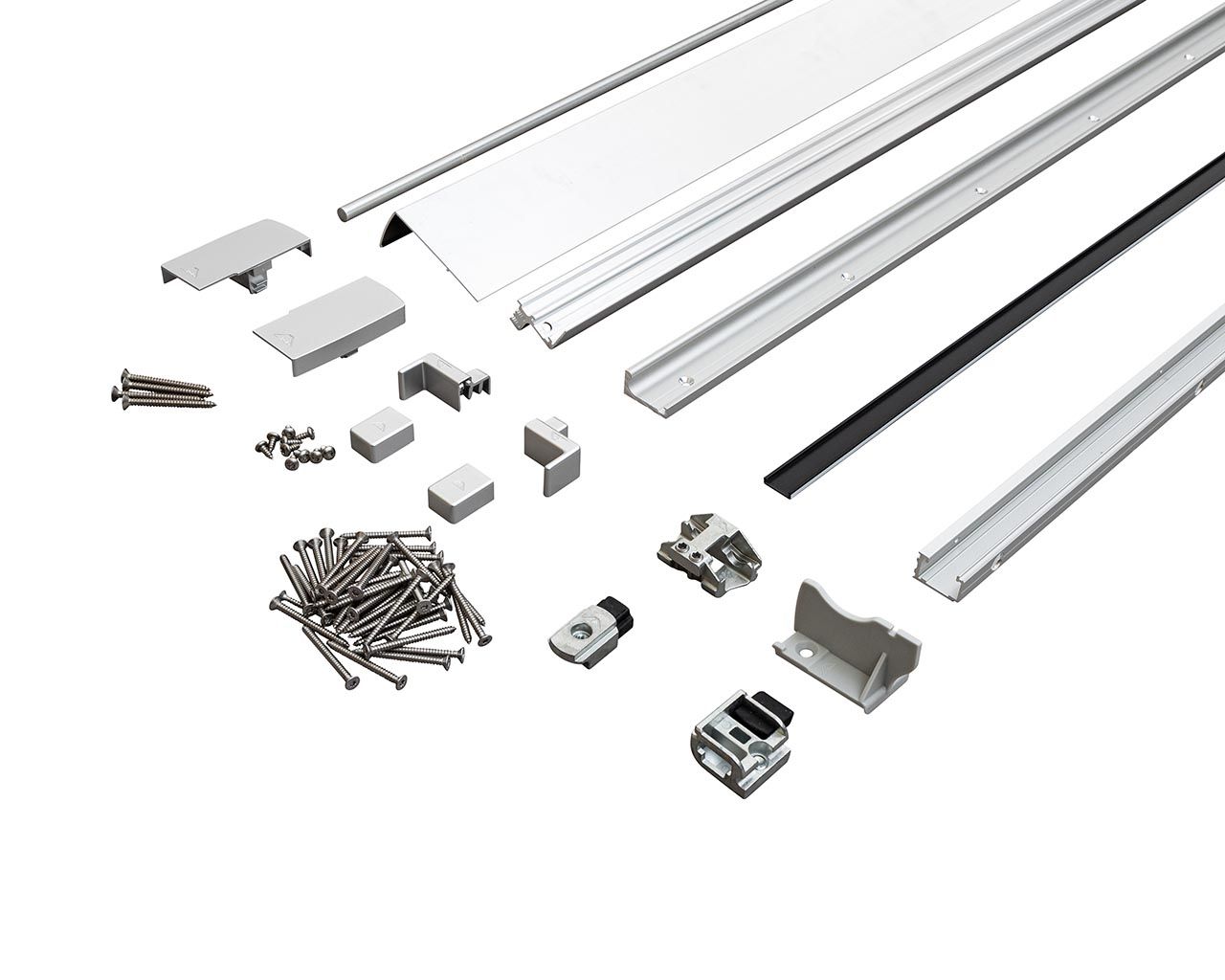 Комплект шин Patio Alversa ALU, 670-930/1930 мм, неокрашенный. Рис. 1