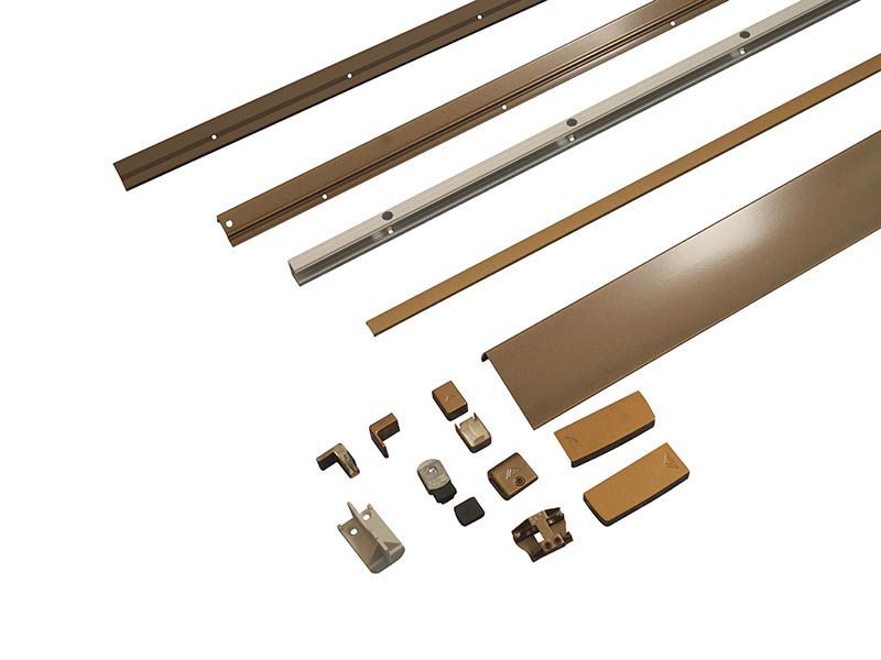 Комплект шин Patio Alversa, ПВХ/дерево, 1051-1250 мм бронза, R055. Рис. 1