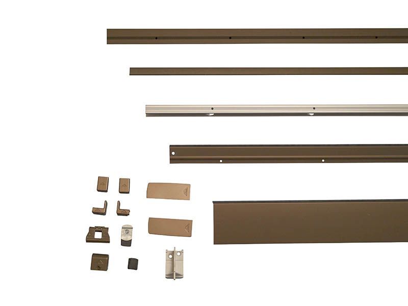 Комплект шин Patio Alversa, ПВХ/дерево, 901-1050 мм средняя бронза, R053. Рис. 1