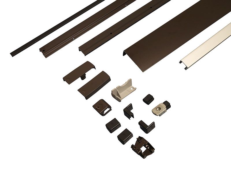 Комплект шин Patio Alversa, ПВХ/дерево, 901-1050 мм т. бронза, R054. Рис. 1 Комплект шин Patio Alversa, ПВХ/дерево, 901-1050 мм т. бронза, R054. Рис. 1