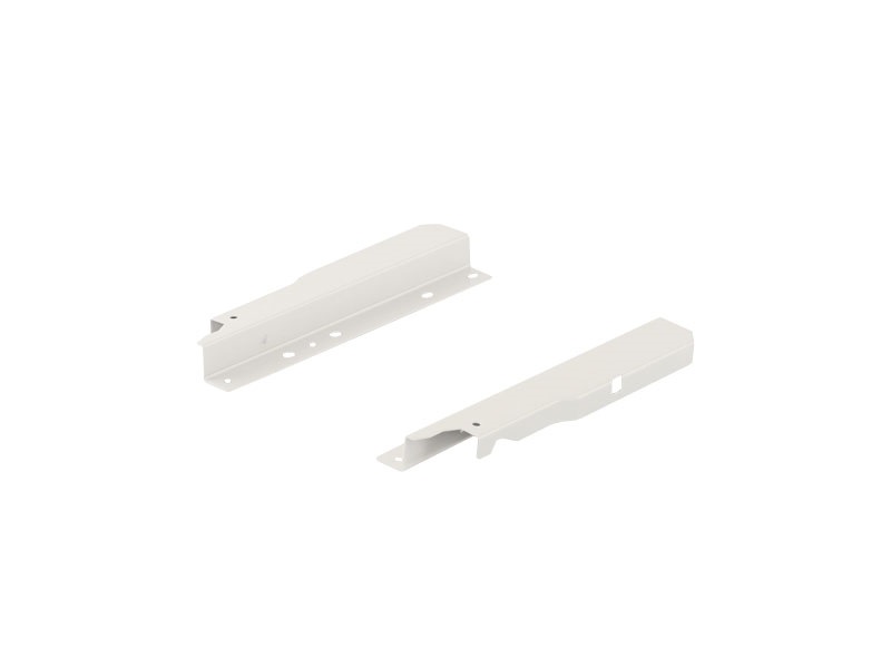 Комплект соединителей задней стенки Firmax высота 199мм, под 2 рейлинга Newline, белый. Рис. 1