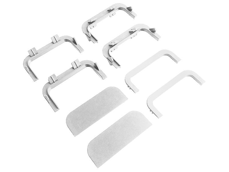 Комплект соединителей и торцевых заглушек П-образного профиля FRM9201 Gola FIRMAX(8частей), пластик, белый. Рис. 1