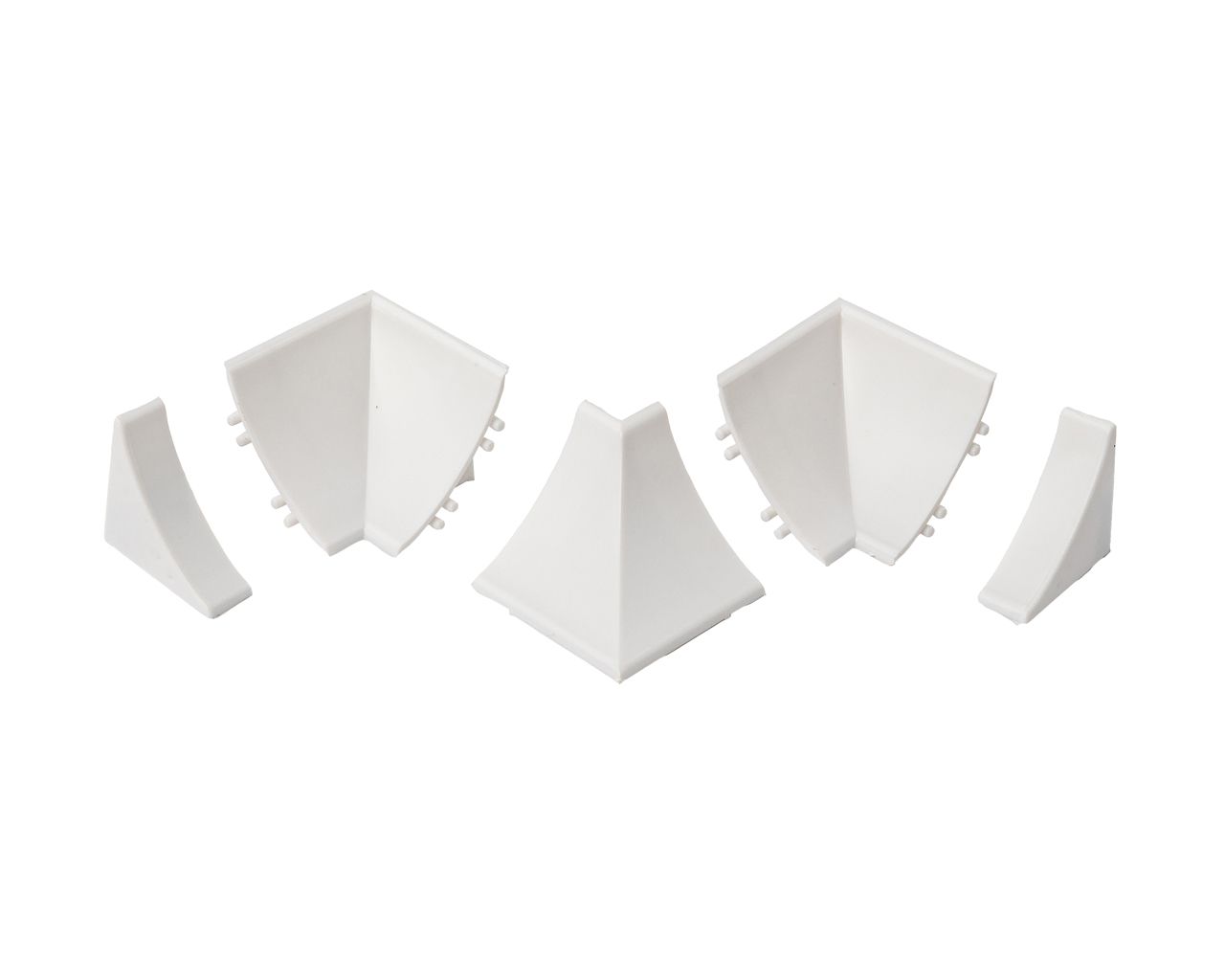 Комплект соединителей к бортику Дженерикс (11509) белый теплый (5 частей)