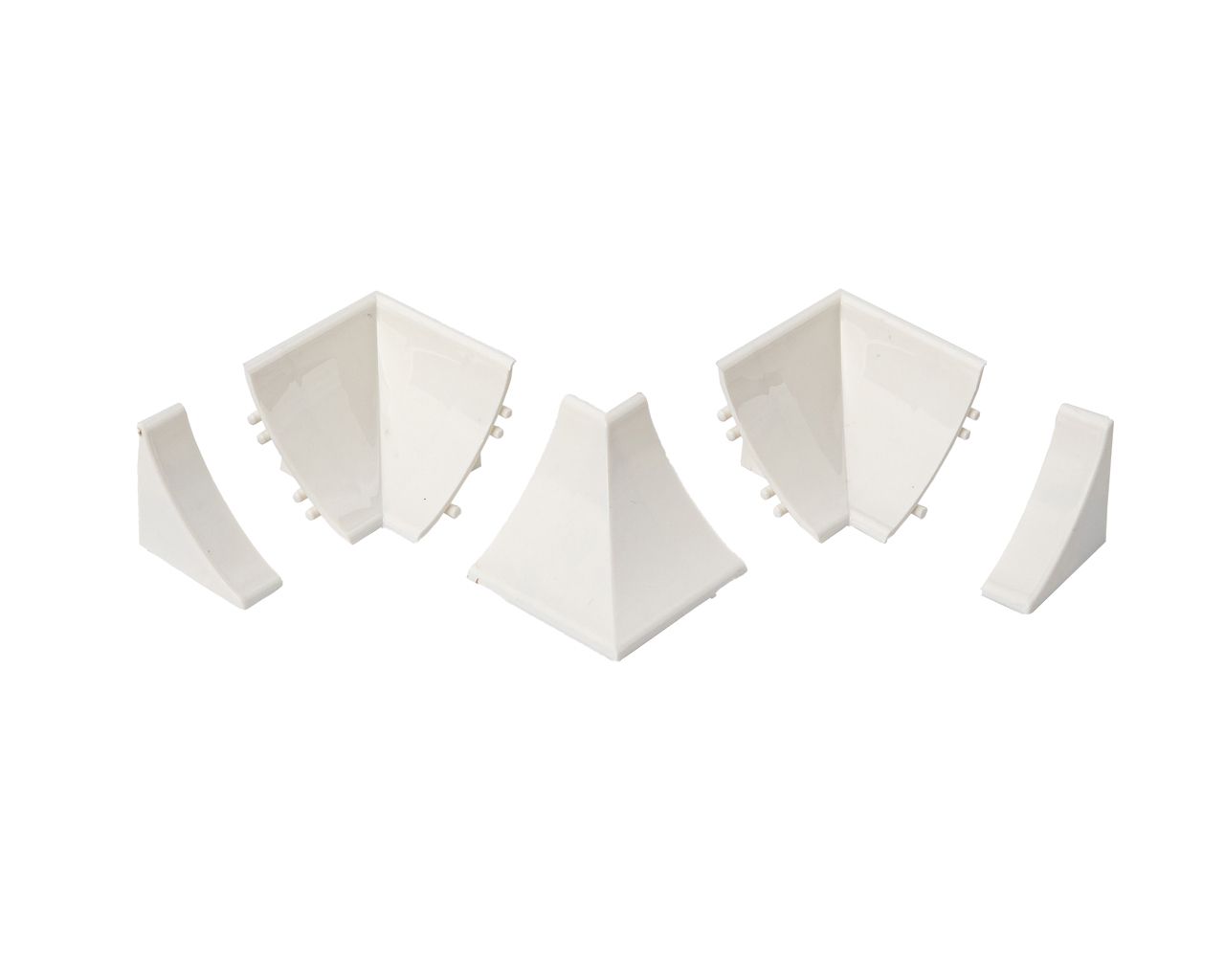 Комплект соединителей к бортику Дженерикс (91115) белый холодный 03 (5 частей)
