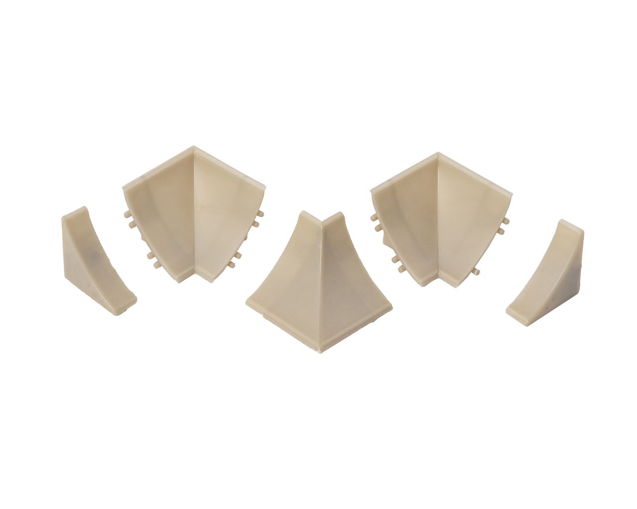 Комплект соединителей к бортику Дженерикс (96624) кофейный 07 (5 частей)