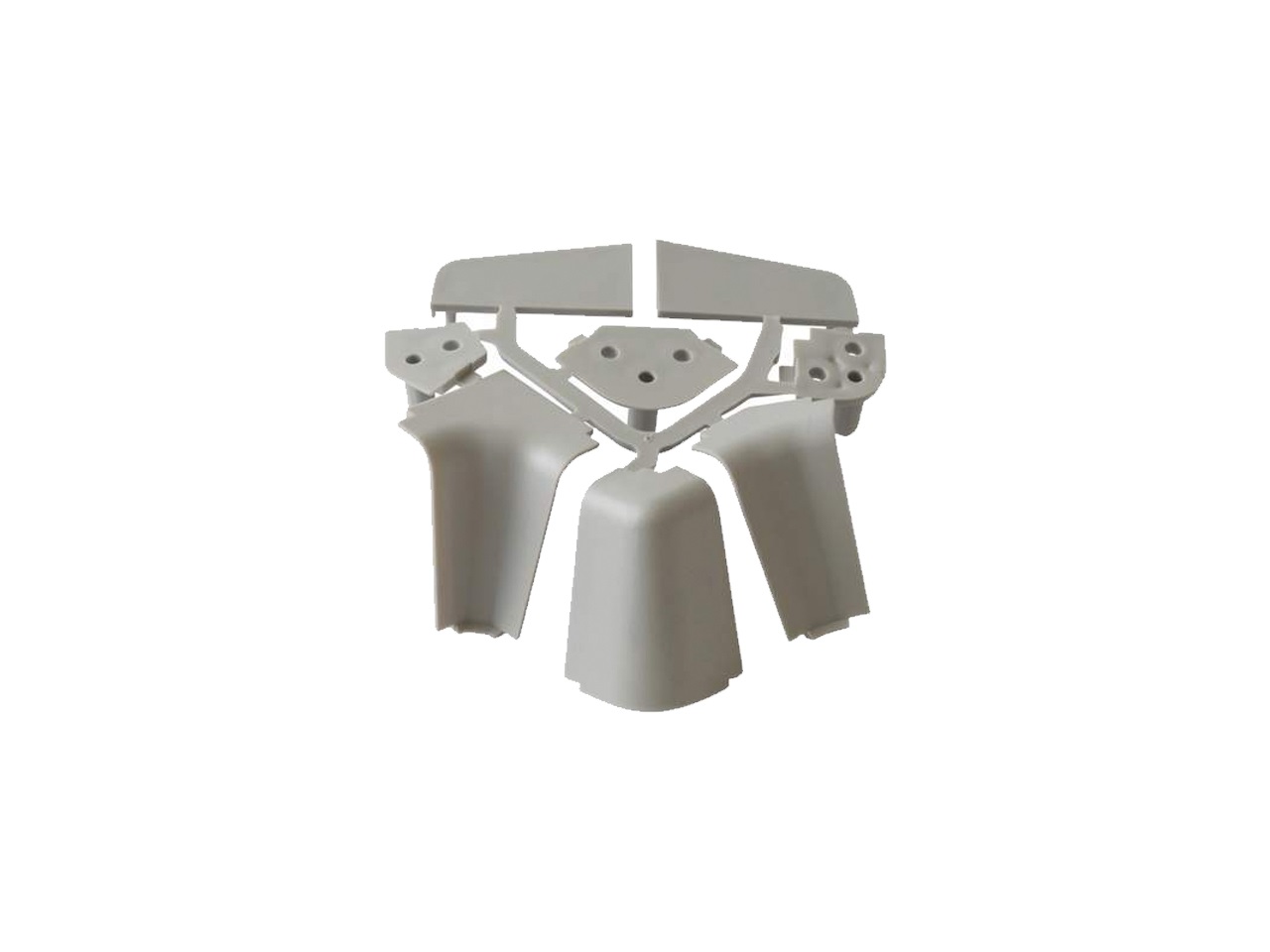 Комплект соединителей овального пристеночного бортика FIRMAX,(4части) пластик, серый. Рис. 2 Комплект соединителей овального пристеночного бортика FIRMAX,(4части) пластик, серый. Рис. 2