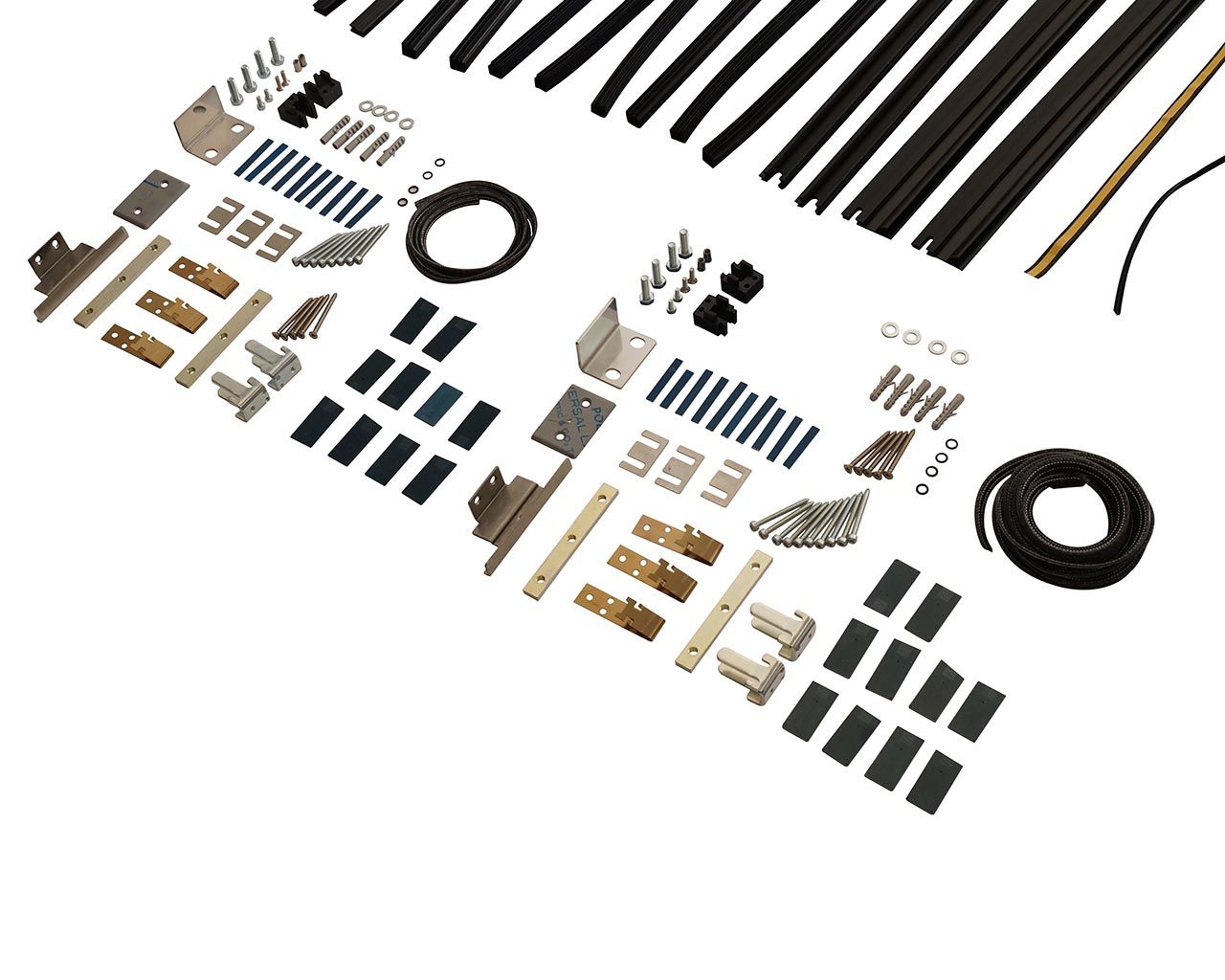 Комплект створок FLEX для двустворчатой двери 3000(Ш)х2500(В) мм (часть для сборки, в покраску не отправлять, необходима комплектация артикулом DOR9027A),  для заполнений - стекло, 8 мм, стеклопакет 2. Рис. 3