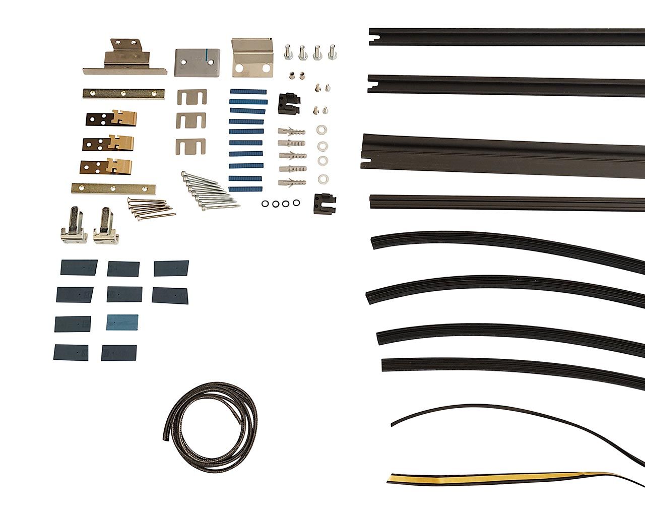 Комплект створок FLEX для одностворчатой двери 1500(Ш)х3200(В) мм (часть для сборки, в покраску не отправлять, необходима комплектация артикулом DOR2176A), для заполнений - стекло, 8 мм, стеклопакет 2. Рис. 2