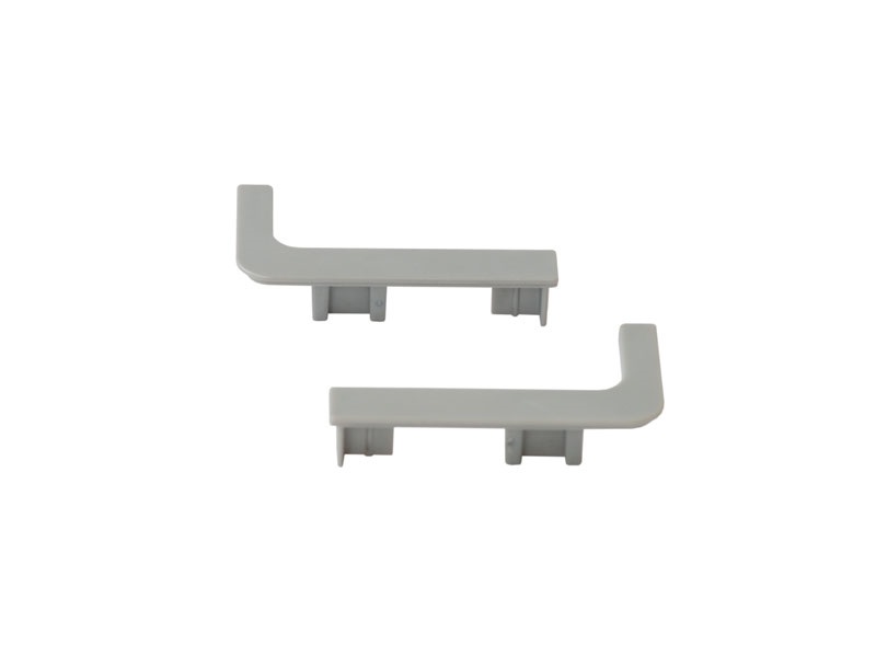 Комплект торцевых заглушек Г-образных верхнего профиля GOLA Alphalux(2 части:L+R), пластик серый. Рис. 3 Комплект торцевых заглушек Г-образных верхнего профиля GOLA Alphalux(2 части:L+R), пластик серый. Рис. 3