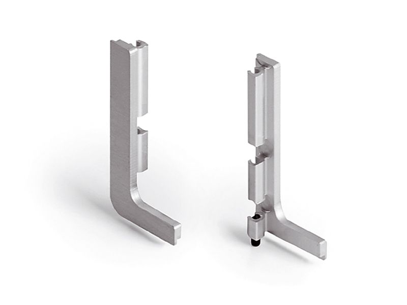 Комплект торцевых заглушек Г-образных верхнего профиля GOLA Alphalux(2 части:L+R), алюминий. Рис. 3 Комплект торцевых заглушек Г-образных верхнего профиля GOLA Alphalux(2 части:L+R), алюминий. Рис. 3