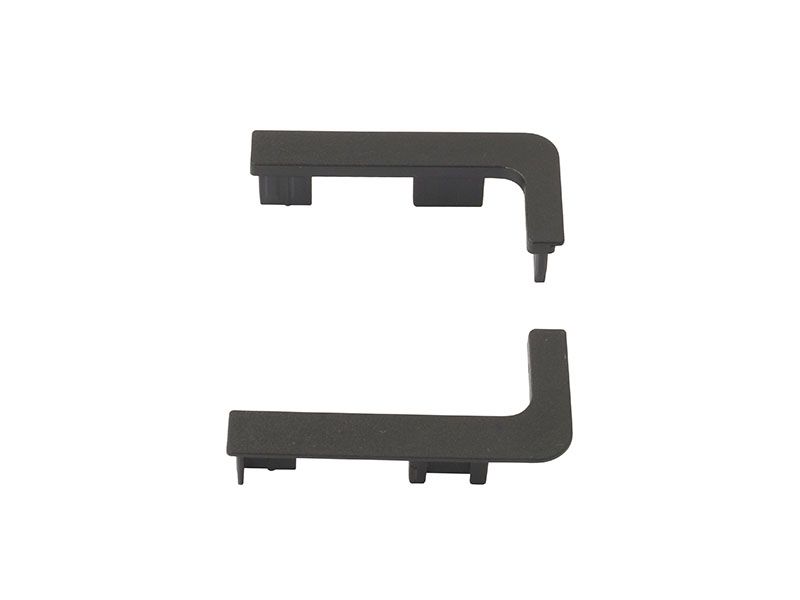 Комплект торцевых заглушек Г-образных верхнего профиля GOLA Alphalux(2 части:L+R), пластик черный. Рис. 3 Комплект торцевых заглушек Г-образных верхнего профиля GOLA Alphalux(2 части:L+R), пластик черный. Рис. 3