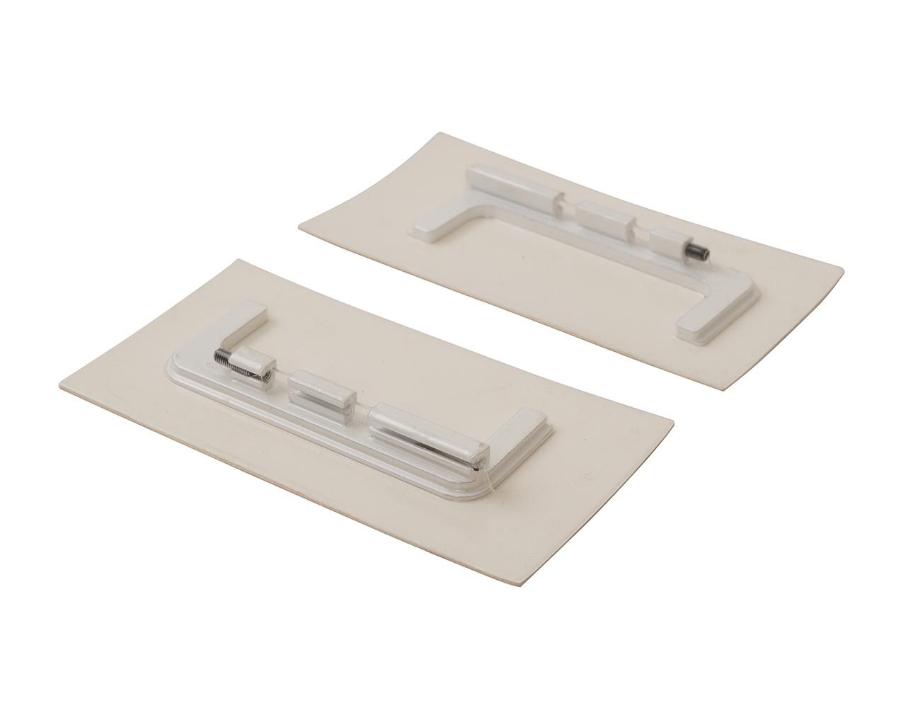 Комплект торцевых заглушек П-образных среднего профиля GOLA Alphalux(2 части:L+R), алюминий