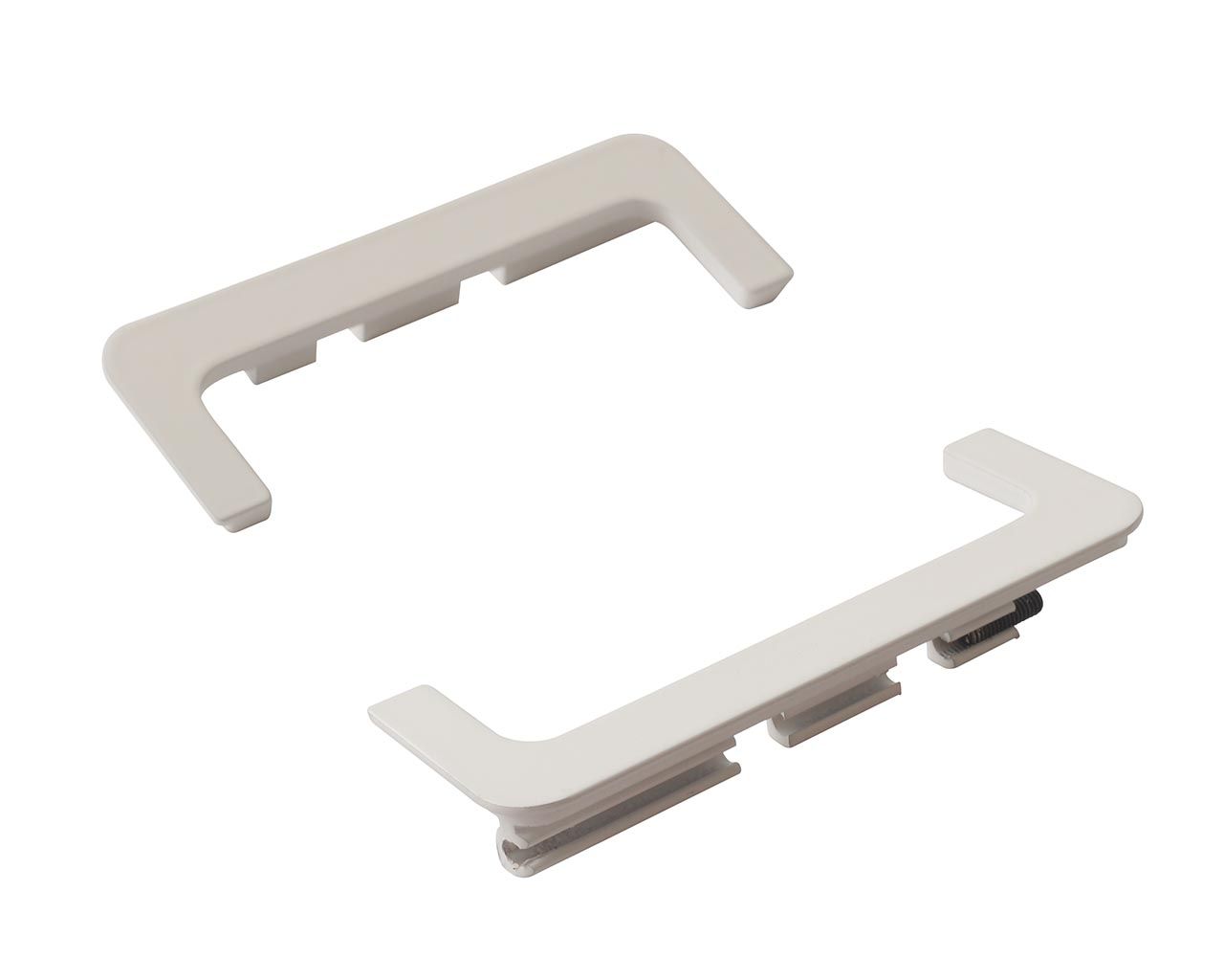 Комплект торцевых заглушек П-образных среднего профиля GOLA Alphalux(2 части:L+R), алюминий белый. Рис. 3