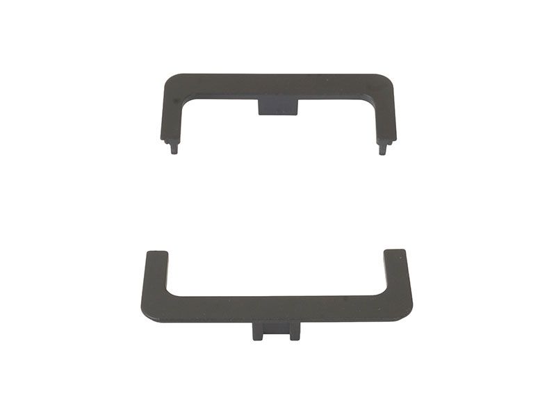 Комплект торцевых заглушек П-образных среднего профиля GOLA Alphalux(2 части:L+R), пластик черный. Рис. 3 Комплект торцевых заглушек П-образных среднего профиля GOLA Alphalux(2 части:L+R), пластик черный. Рис. 3