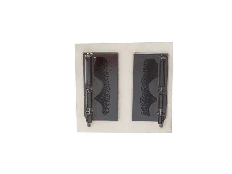 Комплект торцевых заглушек сплошных верхнего профиля GOLA Alphalux (2 части:L+R), алюминий черный. Рис. 1