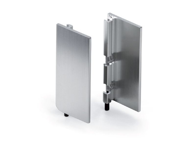 Комплект торцевых заглушек сплошных верхнего профиля GOLA Alphalux (2 части:L+R), алюминий