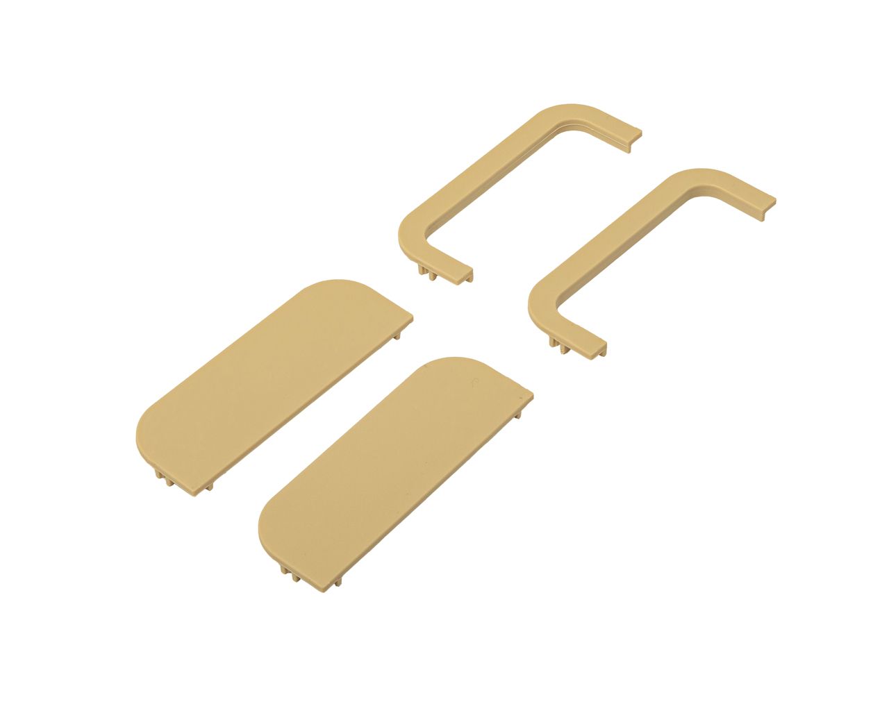 Комплект торцевых заглушек(открытых и сплошных) П-образного профиля FRM9201 Gola FIRMAX(4 части), пластик, золото. Рис. 3 Комплект торцевых заглушек(открытых и сплошных) П-образного профиля FRM9201 Gola FIRMAX(4 части), пластик, золото. Рис. 3