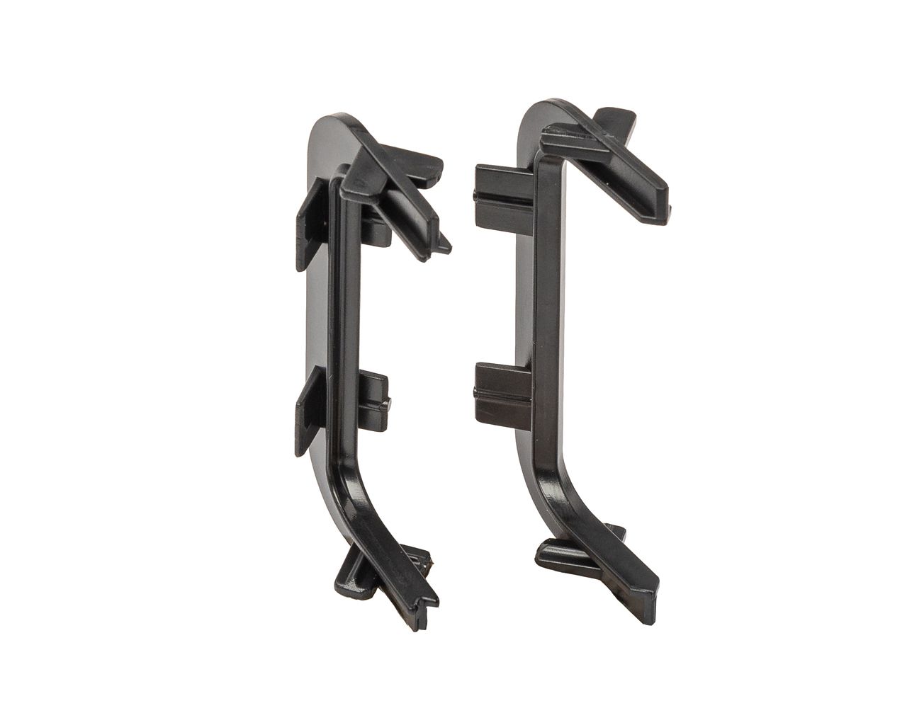 Комплект угловых элементов 90° (внешний+внутренний) П-образного профиля FRM9201 Gola FIRMAX(2 части), пластик, черный. Рис. 1 Комплект угловых элементов 90° (внешний+внутренний) П-образного профиля FRM9201 Gola FIRMAX(2 части), пластик, черный. Рис. 1