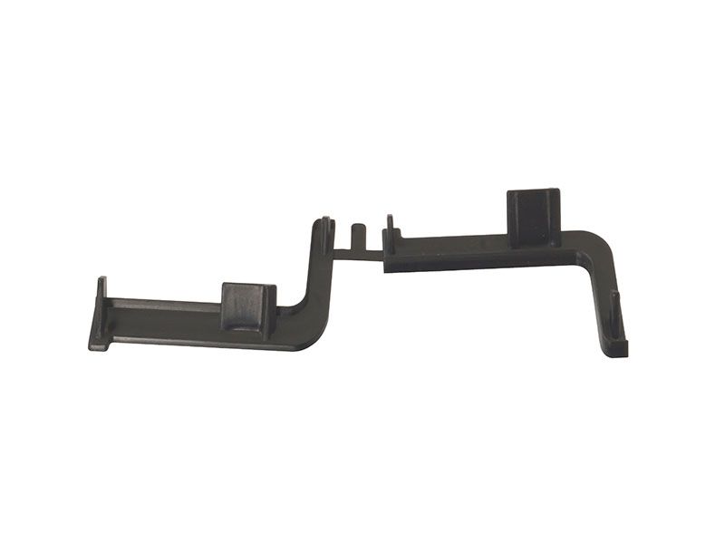 Комплект угловых элементов 90° (внешний+внутренний) верхнего профиля GOLA Alphalux , пластик, черный. Рис. 1 Комплект угловых элементов 90° (внешний+внутренний) верхнего профиля GOLA Alphalux , пластик, черный. Рис. 1