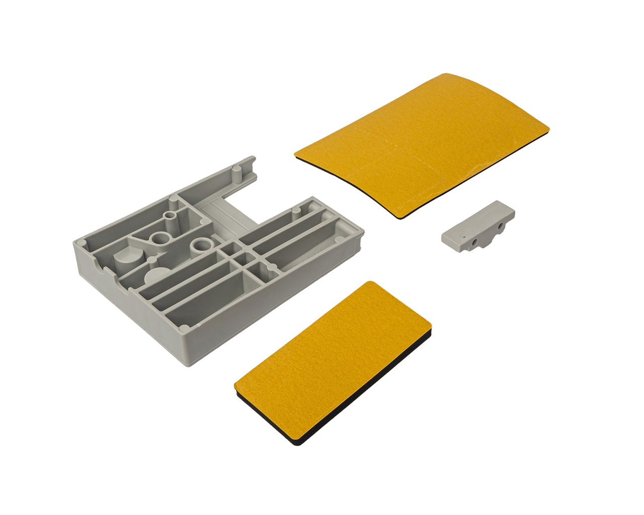 Комплект уплотнительных пластин для промежуточного профиля 115 мм с дренажем серебряный лев.. Рис. 2