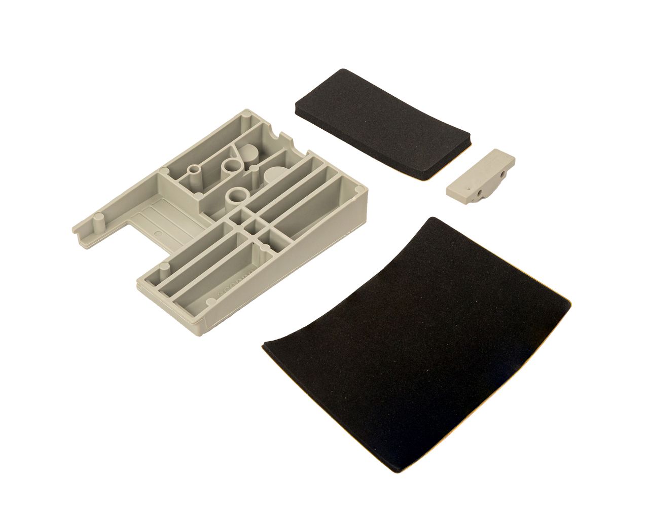 Комплект уплотнительных пластин для промежуточного профиля 115 мм с дренажем серебряный правый. Рис. 2 Комплект уплотнительных пластин для промежуточного профиля 115 мм с дренажем серебряный правый. Рис. 2