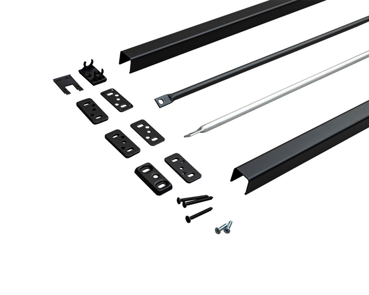 Комплект вертикальных соединительных тяг PHX 05 (для дверей высотой до 3400 мм), черные. Рис. 3