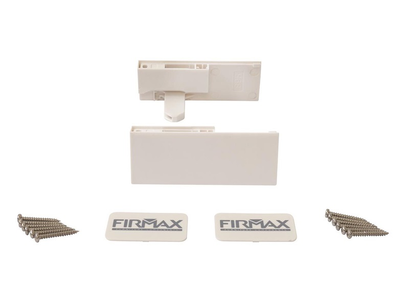 Комплект внутренних креплений Firmax высота 89мм (Держатели передней панели, заглушки) для ящика Slimline, перламутр. Рис. 2