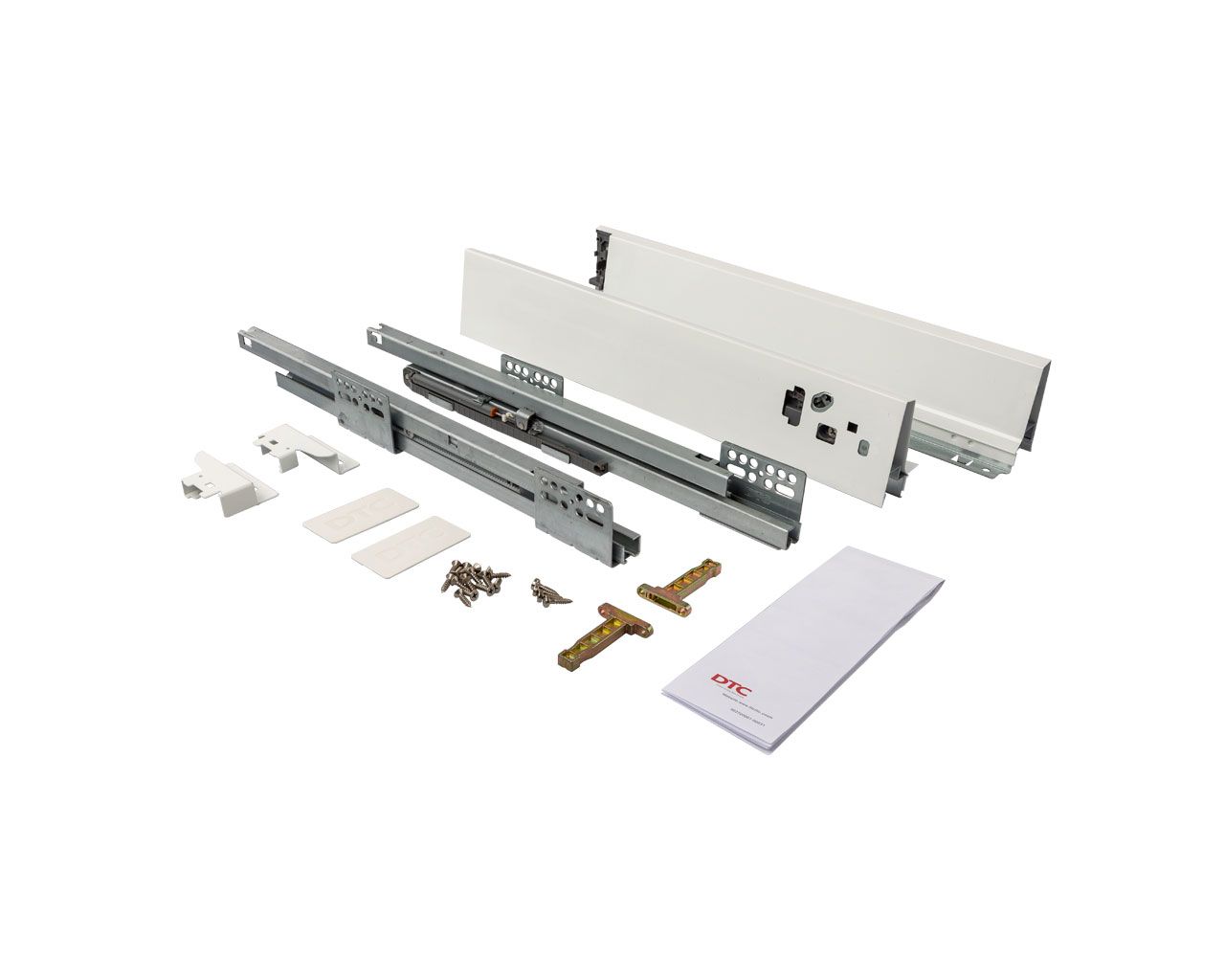 Комплект ящика Dragon Box длина 450 мм. высота 84мм с доводчиком. белый. Рис. 1