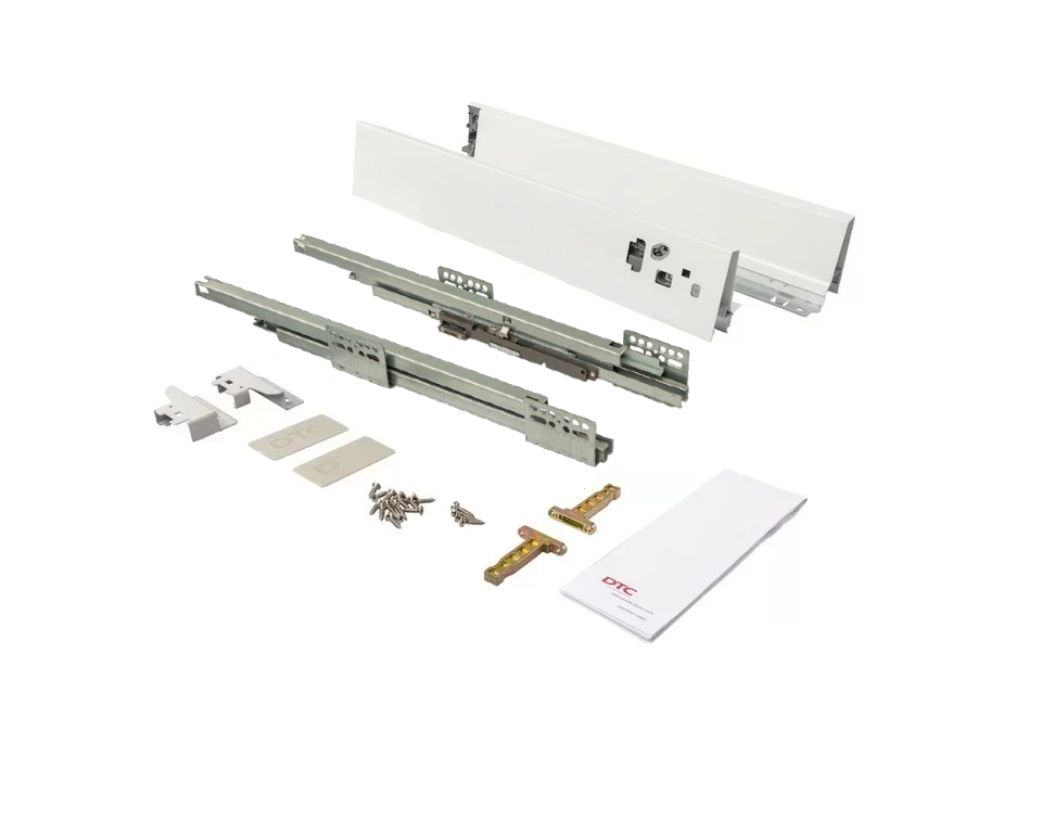 Комплект ящика Dragon Box длина 550 мм, высота 84мм, Push-to-Open, белый. Рис. 1