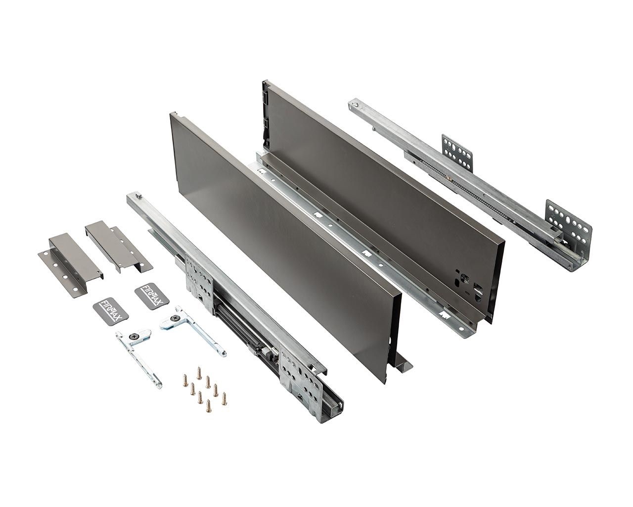 Комплект ящика Firmax Smartline, длина 300 мм, высота 135 мм, с доводчиком, антрацит. Рис. 1