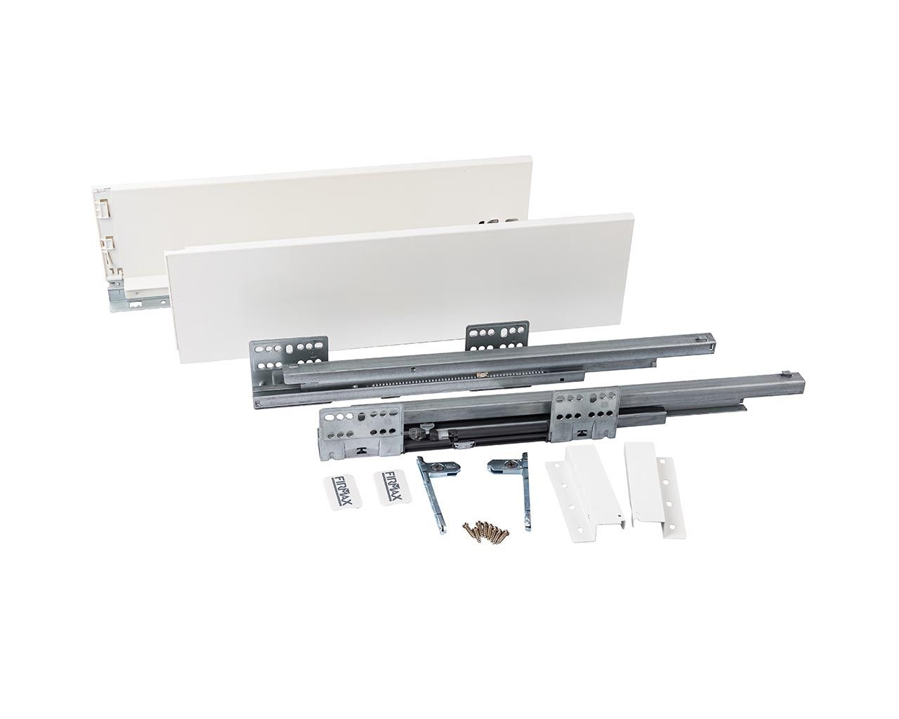 Комплект ящика Firmax Smartline, длина 450 мм, высота 199 мм, Push-to-Open, белый. Рис. 3