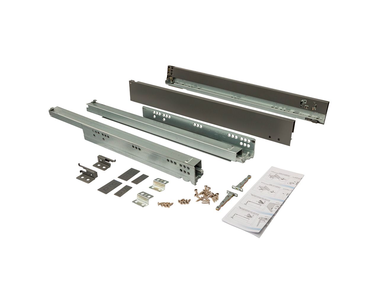 Комплект ящика Magic Pro длина 500 мм, высота 62,5 мм, с доводчиком, антрацит. Рис. 2