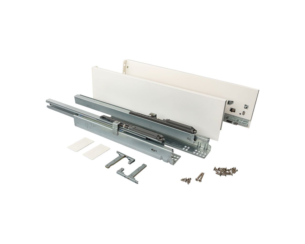 Комплект ящика Magic Star Plus длина 500 мм. высота 126 мм с доводчиком. белый. Рис. 1