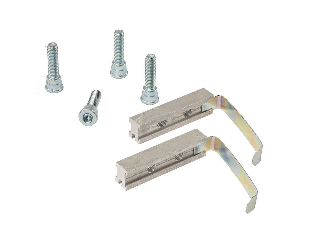 Комплект креплений для 2-х секционной петли Jocker, (2 закладных+ 4 винта)