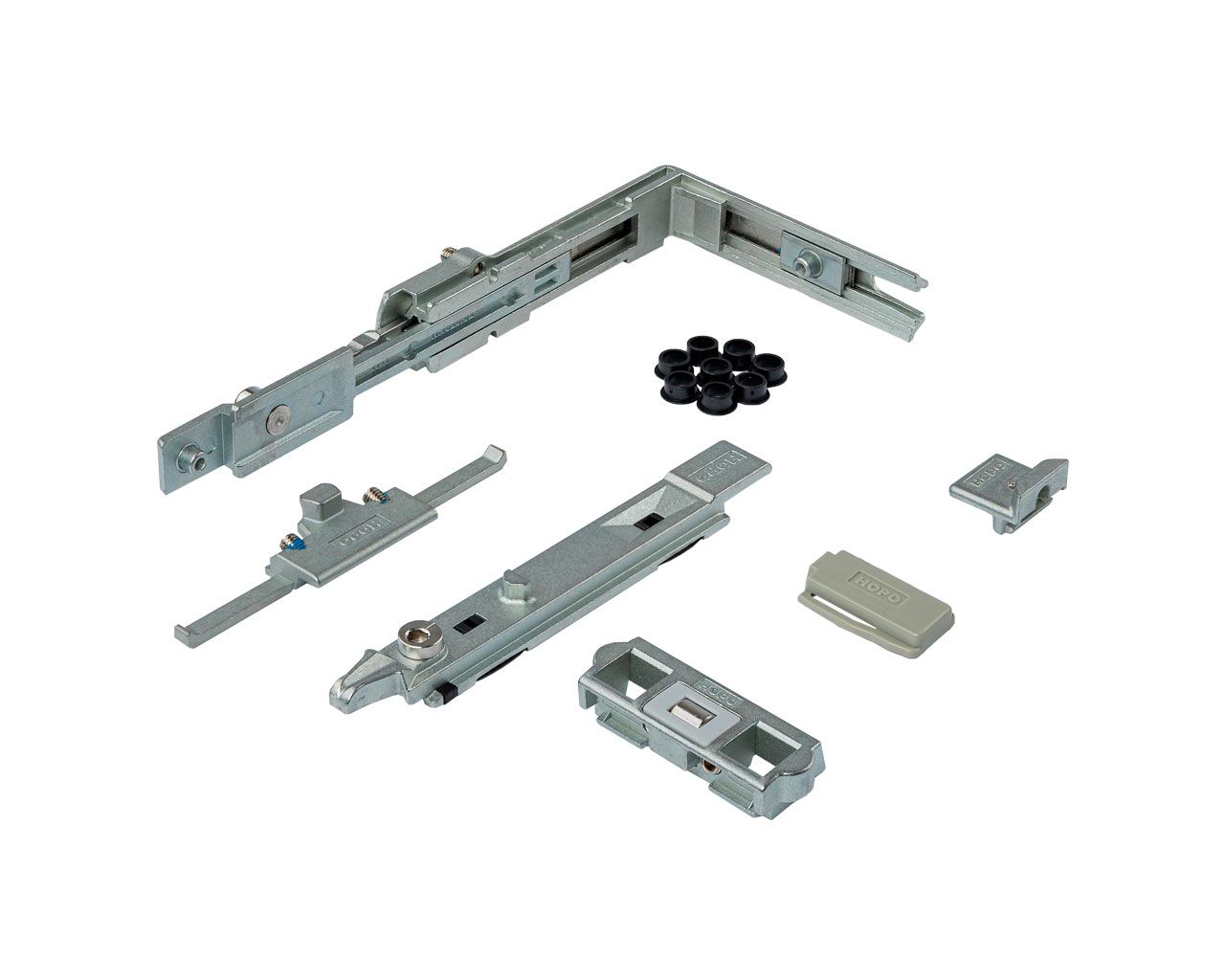 Комплект запорных элементов поворотно-откидного окна. Рис. 2